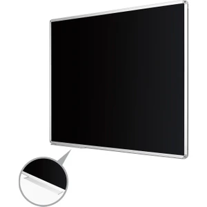 120 cm  x 280 cm  Alüminyum Çerçeve Duvara Monte Kara Tahta (Tebeşir Tahtası)