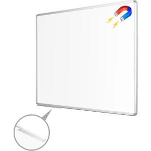 40 cm  x 60 cm  Alüminyum Çerçeve Duvara Monte Manyetik Yazı Tahtası Beyaz