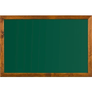 120 cm  x 140 cm  Doğal Ahşap Çerçeve Duvara Monte Yeşil Tahta (Tebeşir Tahtası)