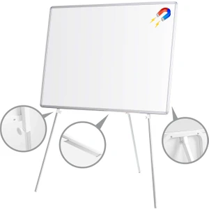 90 cm  x 120 cm  Teleskopik Ayaklı Manyetik Yazı Tahtası Beyaz