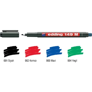Permanent Kalem E-149 M Silgili Kırmızı