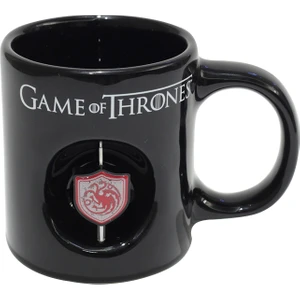 Game Of Thrones Siyah 3D Logolu Kupa Targaryen