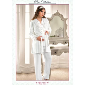 Hamile 3 Lü Sabahlıklı Lohusa Pijama Takımı 2190
