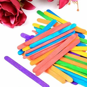 Renkli Dondurma Çubukları 50'Li Paket