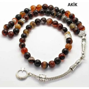 Rd Ekoavm Akik Tesbih Bileklik  Doğal Taş Tespih