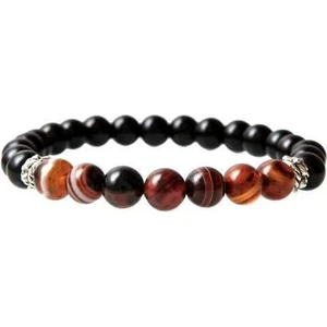 RD Ekoavm Kızıl Akik, Siyah Oniks Doğal Taş Bileklik