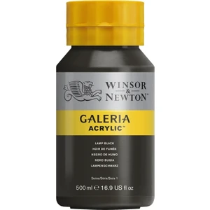 Winsor & Newton Galeria Akrilik Boya 500Ml - Lamp Black 337