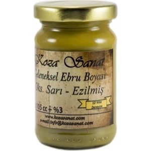 Koza Sanat Geleneksel Ebru Boyası 105Cc - Oksit Sarı