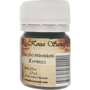 Koza Sanat Hat İs Mürekkebi 25Cc - Kırmızı
