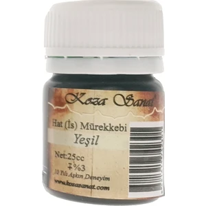 Koza Sanat Hat İs Mürekkebi 25Cc - Yeşil