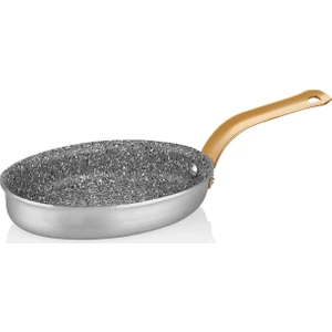 Alu Granit 11 x 17 cm Mini Oval Tava