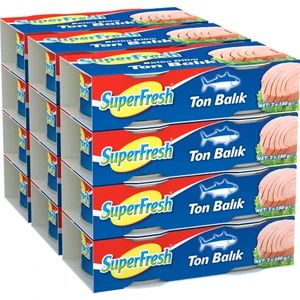 SuperFresh Ton Balığı Ayçiçek Yağlı 160 gr x 24 Adet