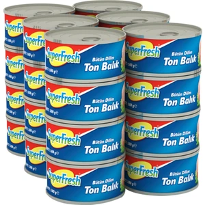 SuperFresh Ton Balığı Ayçiçek Yağlı 160 gr x 24 Adet