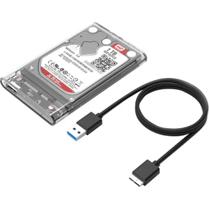 Orico USB 3.0 to SATA 2.5’’ Şeffaf (Transparan) Harici Harddisk Kutusu  2139U3-PRO-CR