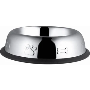 Asbe Çelik Mama Kabı Oval Kabartma Desenli 64 oz 22 cm