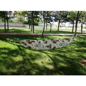 Başkaya Shopping Çocuk, Bebek .Çift Katlı.Güvenlik Kemerli Kumaş Hamak İstanbul Desenli