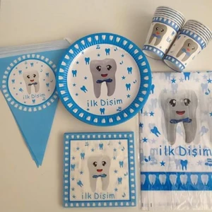 İlk Dişim Diş Buğdayı Seti Erkek ''16 Kişilik''