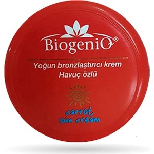 BiogeniQ Yoğun Bronzlaştırıcı Krem Havuç Özlü