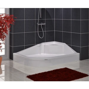 Asimetrik Oval Oturmalı Duş Teknesi 80*100