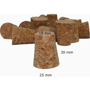 Konik Mantar Tıpası Mantar Şişe 30*25*18  50 Adet