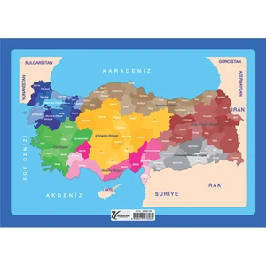 (25x35 cm) 99 Parça Çerçeveli Türkiye Yapboz