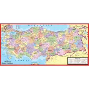 K.Color 32 x 68 Büyük Boy Bölgesel Türkiye Yapboz