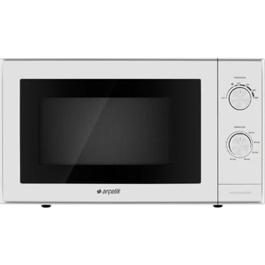 Arçelik Solo Mikrodalga Fırın 20 L 700W Beyaz Mekanik Kontrol ve Zamanlayıcı Enerji