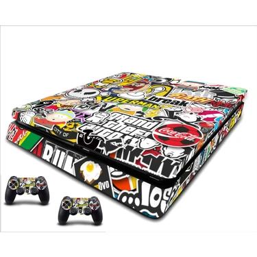 Stickermarket PS4 Slim Stickerbomb Sticker