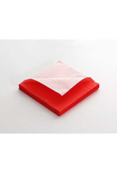 Moderona Kağıt Peçete Kırmızı 33x33