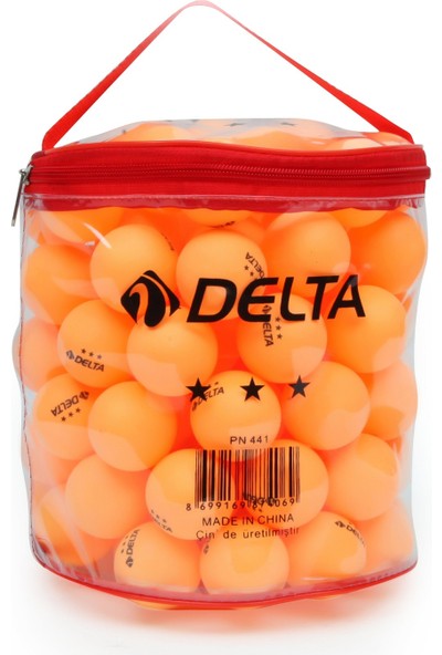 Delta Çantalı 100 adet Turuncu Masa Tenisi Topu (Pinpon Topu)