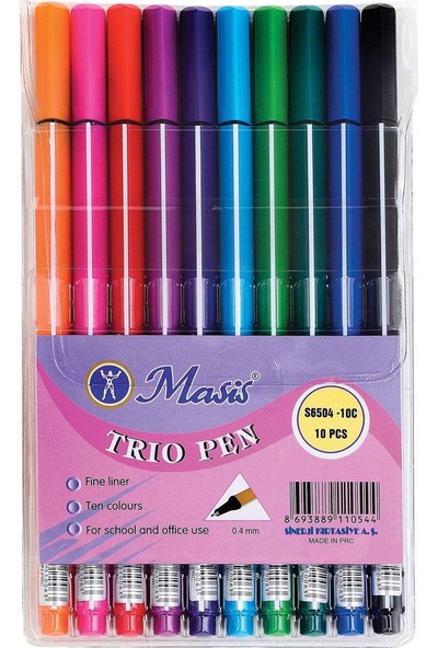 Masis 10 Renk Trıo Pen