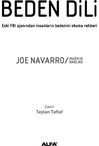 Beden Dili - Joe Navarro