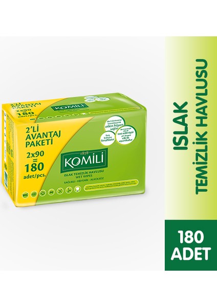 Islak Havlu 2x90 Yaprak