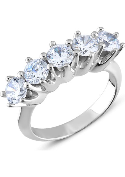 1,75 Carat Beş Taş Yüzük