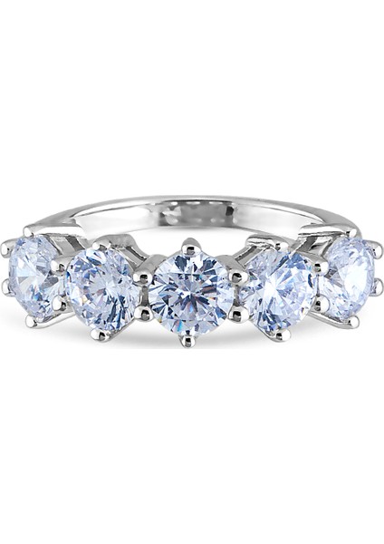 2,5 Carat Beş Taş Yüzük
