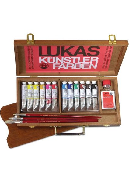 Yağlı Boya Seti Ahşap Kutu 10X37Ml