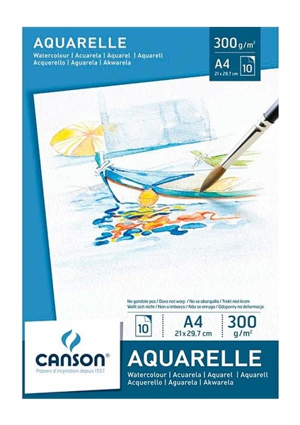 Leiseure Suluboya Defter A4 300Gr 10 Yaprak 5789