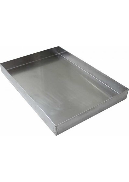 Çelik Ebru Teknesi - 35X50Cm