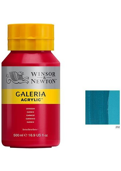 Galeria Akrilik Boya 500Ml - Deep Turquoise 232