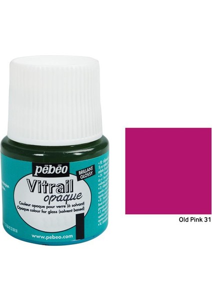 Vitrail Cam Boyası 45Ml - 31 Old Pink