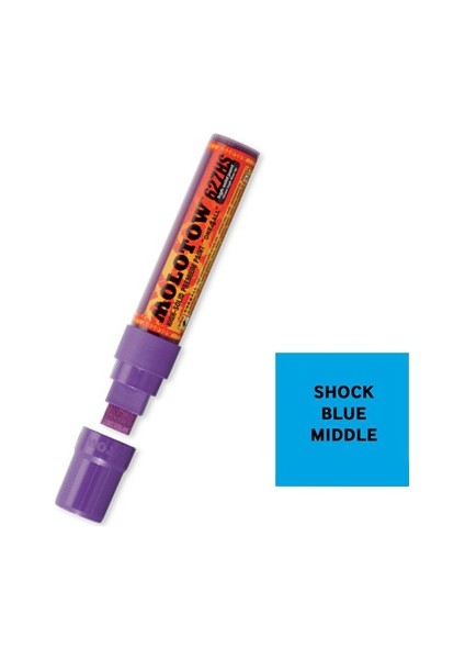 One4All 15Mm, 627Hs Düz Uç Marker - Shock Blue Middle 161