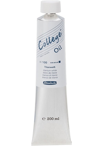 College Yağlı Boya 200Ml - N:100 Titanium White
