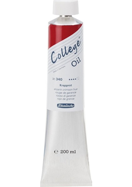 College Yağlı Boya 200Ml - N:340 Alizarin Crimson Hue