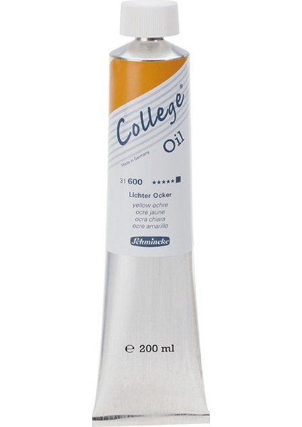 College Yağlı Boya 200Ml - N:600 Yellow Ochre