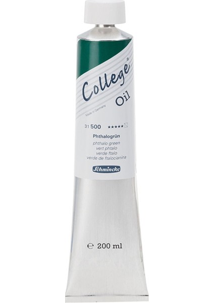 College Yağlı Boya 200Ml - N:500 Phthalo Green