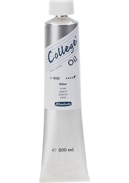 College Yağlı Boya 200Ml - N:800 Silver