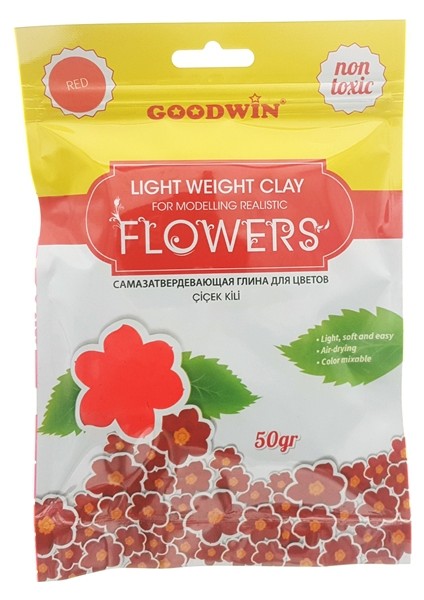 Çiçek Kili 50Gr. - Kırmızı