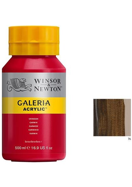 Galeria Akrilik Boya 500Ml - Burnt Umber 76