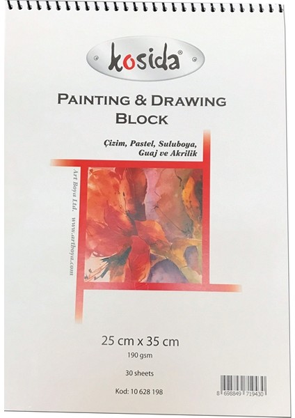 Resim Defteri 25X35Cm 190Gr. 30 Yaprak
