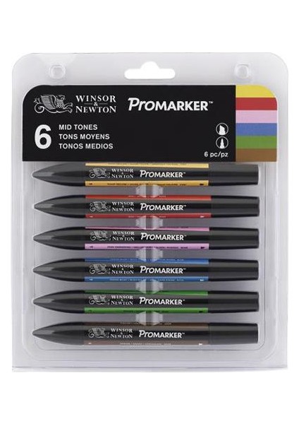 Promarker 6'Lı Set Mid Tones